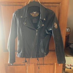 Harley Davidson woman Leather Jacket